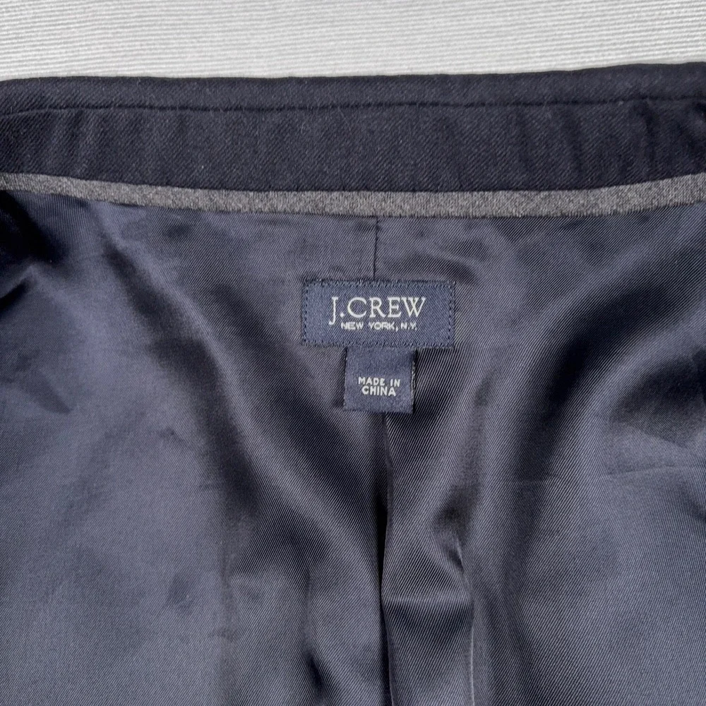 J Crew Ludlow Loro Piana Super 130's Wool Blazer Mens Size 42L Black Single Vent